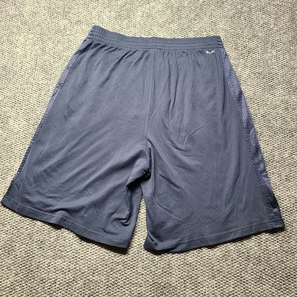 Vintage Nike Basketball Y2K XXL Shorts navy Blue Men's Baggy Drawstring Pockets